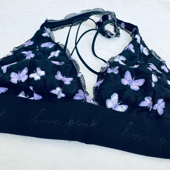 PINK by Victoria’s Secret | Lace Strappy Back Halterneck Bralette - Picture 6 of 8